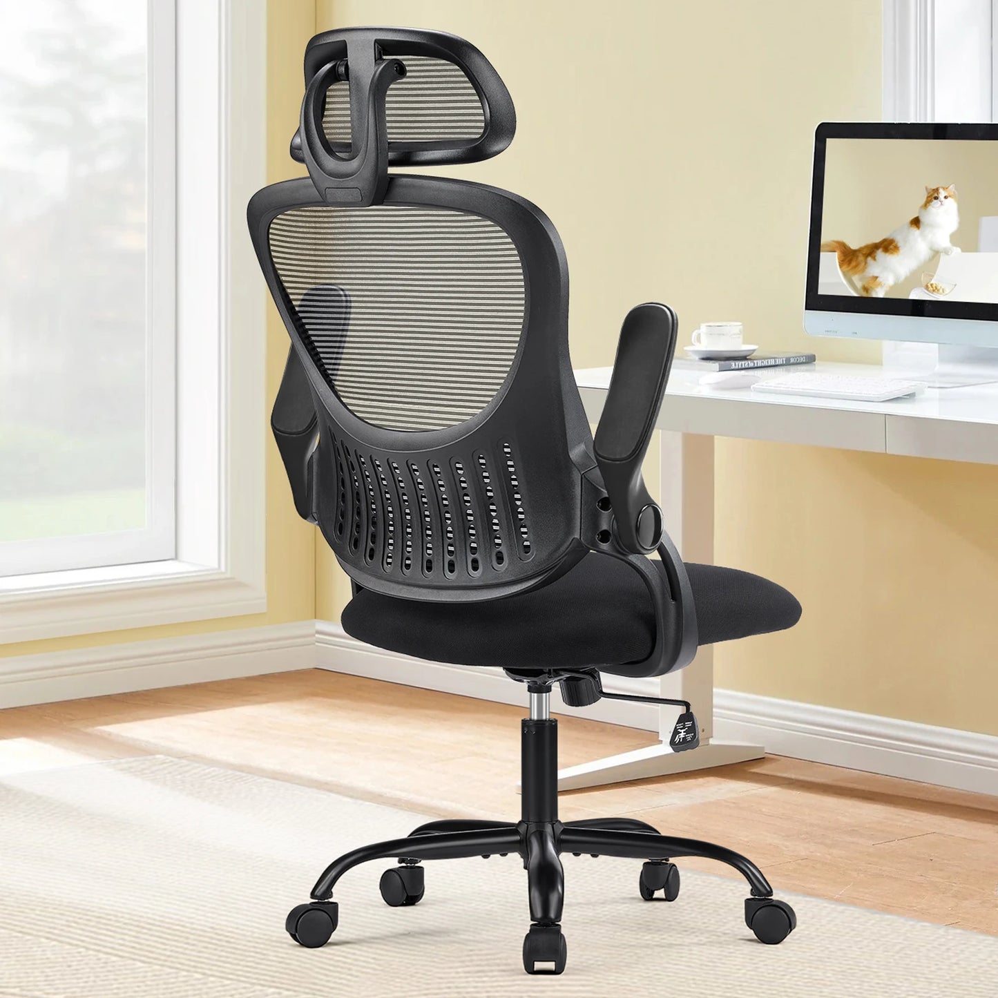 Ergonomic Office Chair Adjustable Headrests