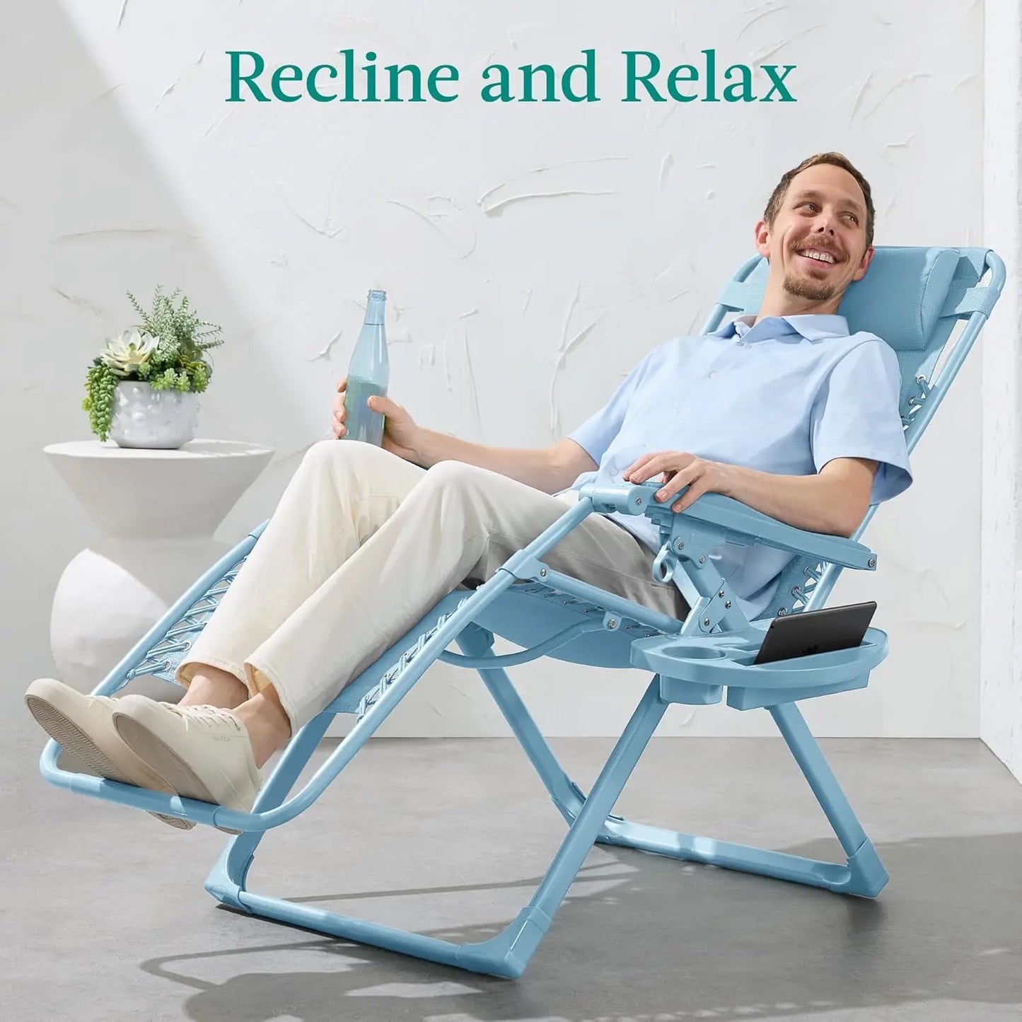 Adjustable Zero Gravity Chair, Monochromatic Folding