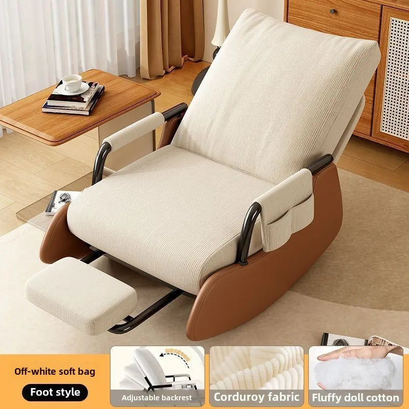 Reclining chair lunch break folding