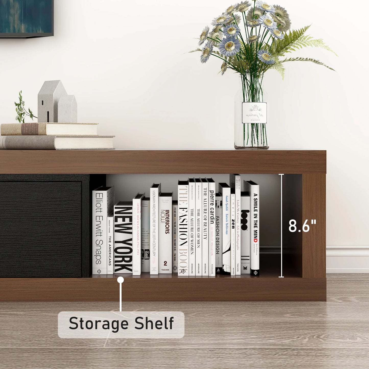 Extendable TV Stand for Up to 120"TV, 82-110 w/3 Drawers