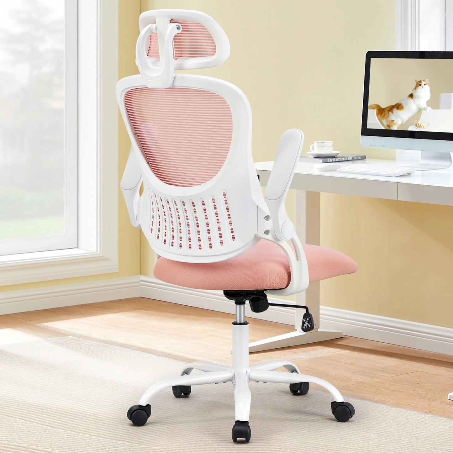 Ergonomic Office Chair Adjustable Headrests