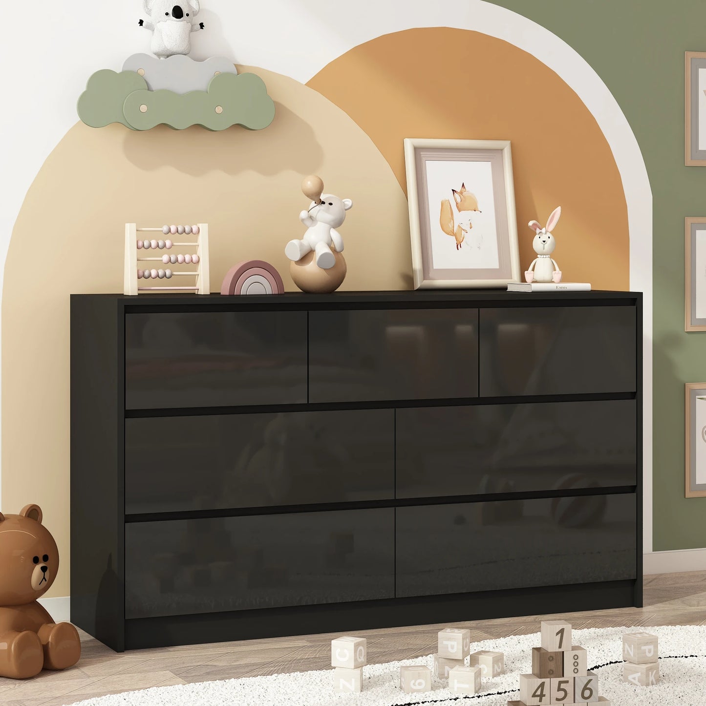 7 Drawer Dresser, Chest of Drawers