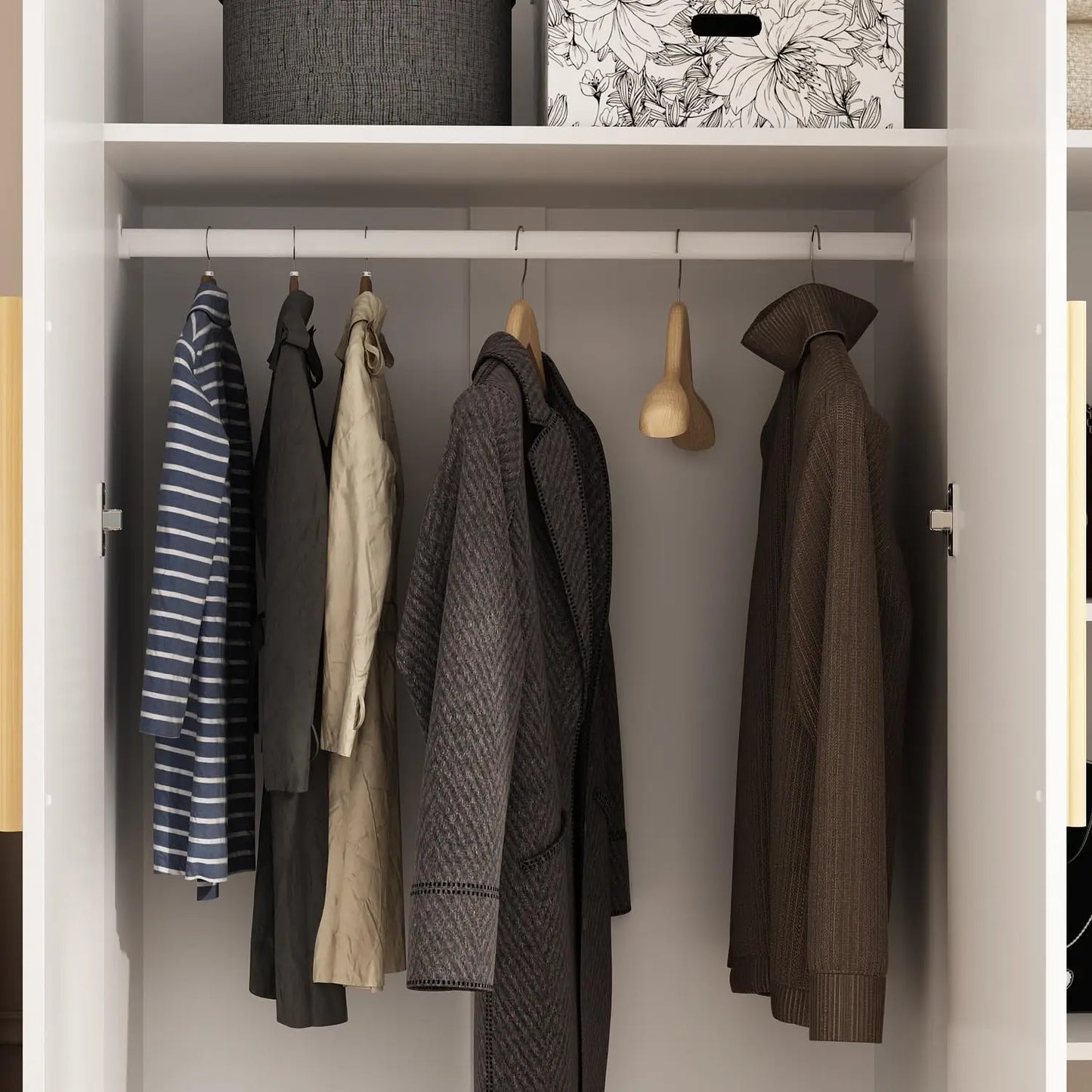 3 Doors Wardrobe Armoire Closet