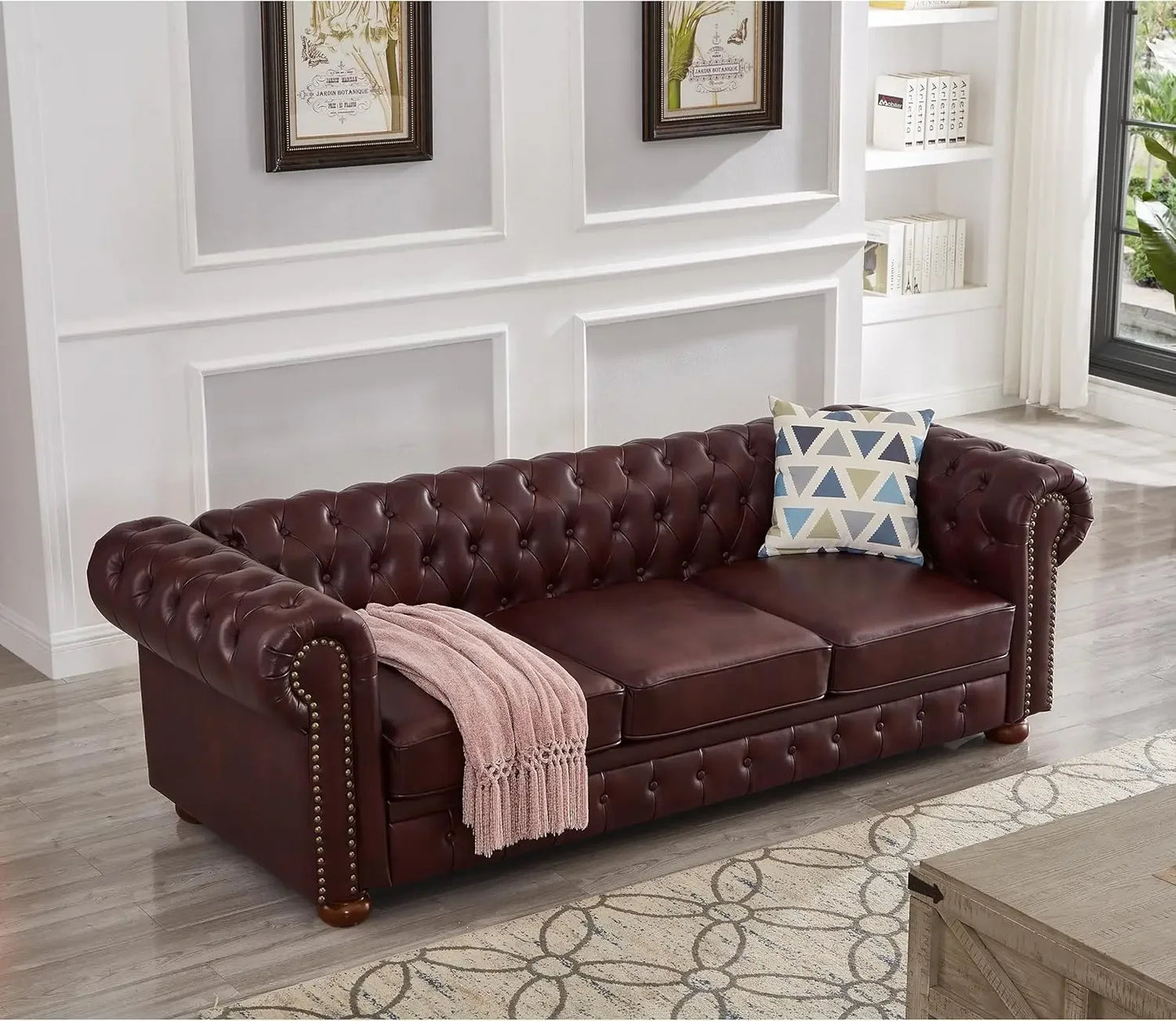 Chesterfield Sofa, with Low Back, 3 Seater Sofa