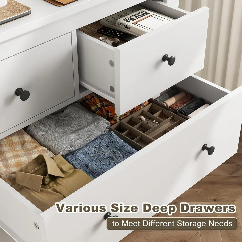 10 Drawer Dresser & Chest of Drawers