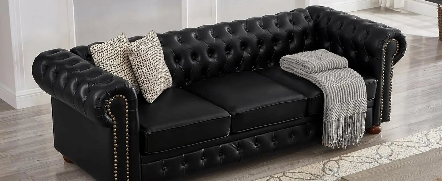 Chesterfield Sofa, with Low Back, 3 Seater Sofa