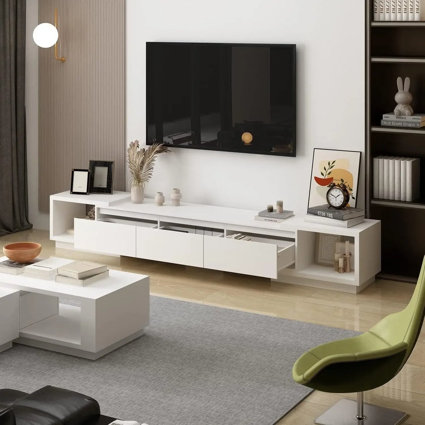 Deformable TV Stand w/4 Drawers for TVs up to 120"