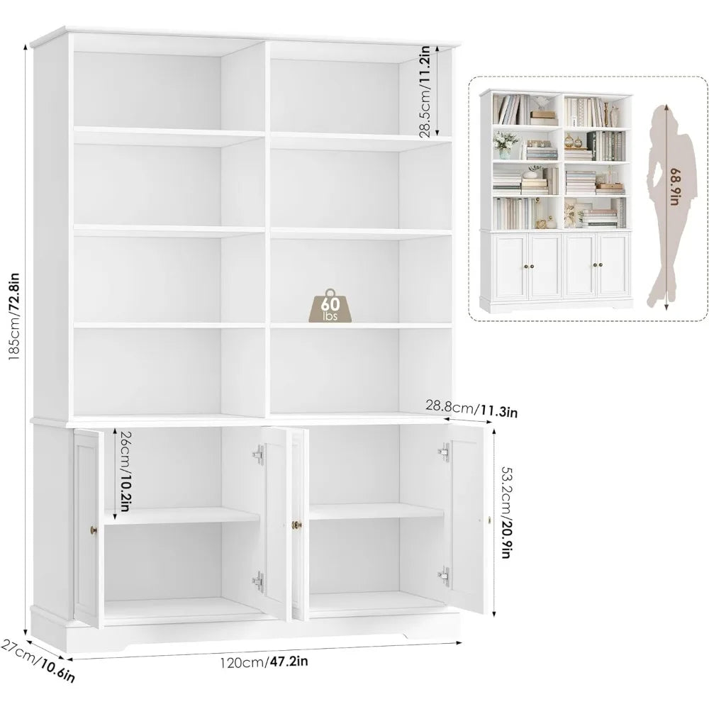 6-Tier Bookshelf , Bookcase with Storage