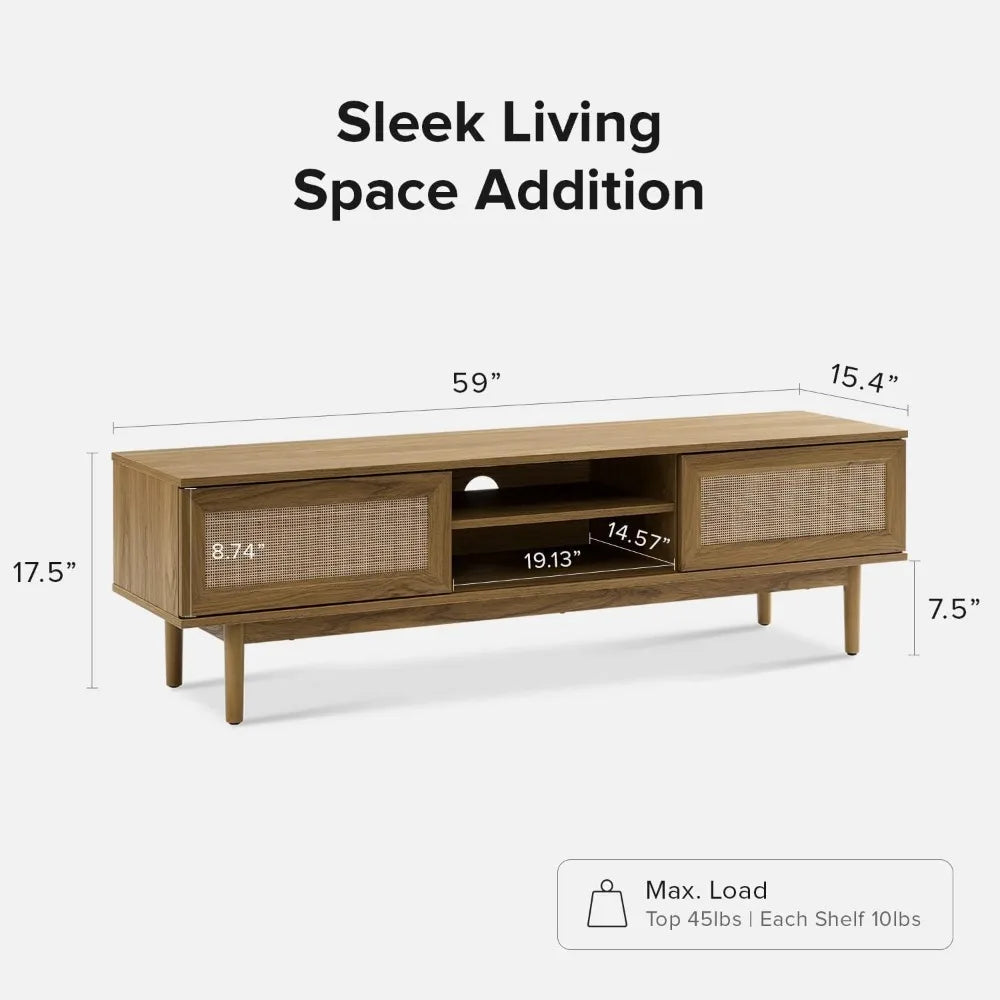 TV Stand with Storage for 55/60/65 inch TVs