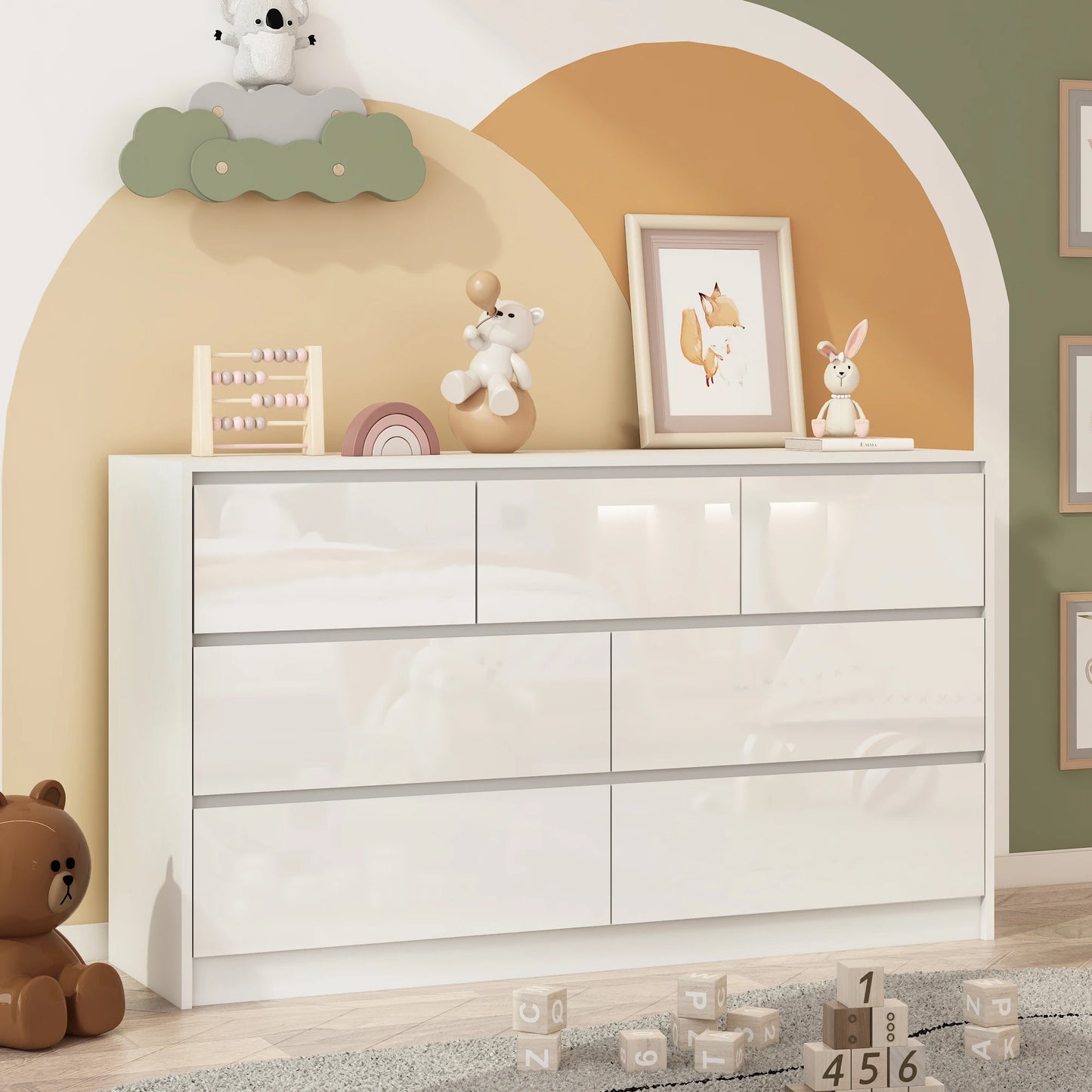 7 Drawer Dresser, Chest of Drawers