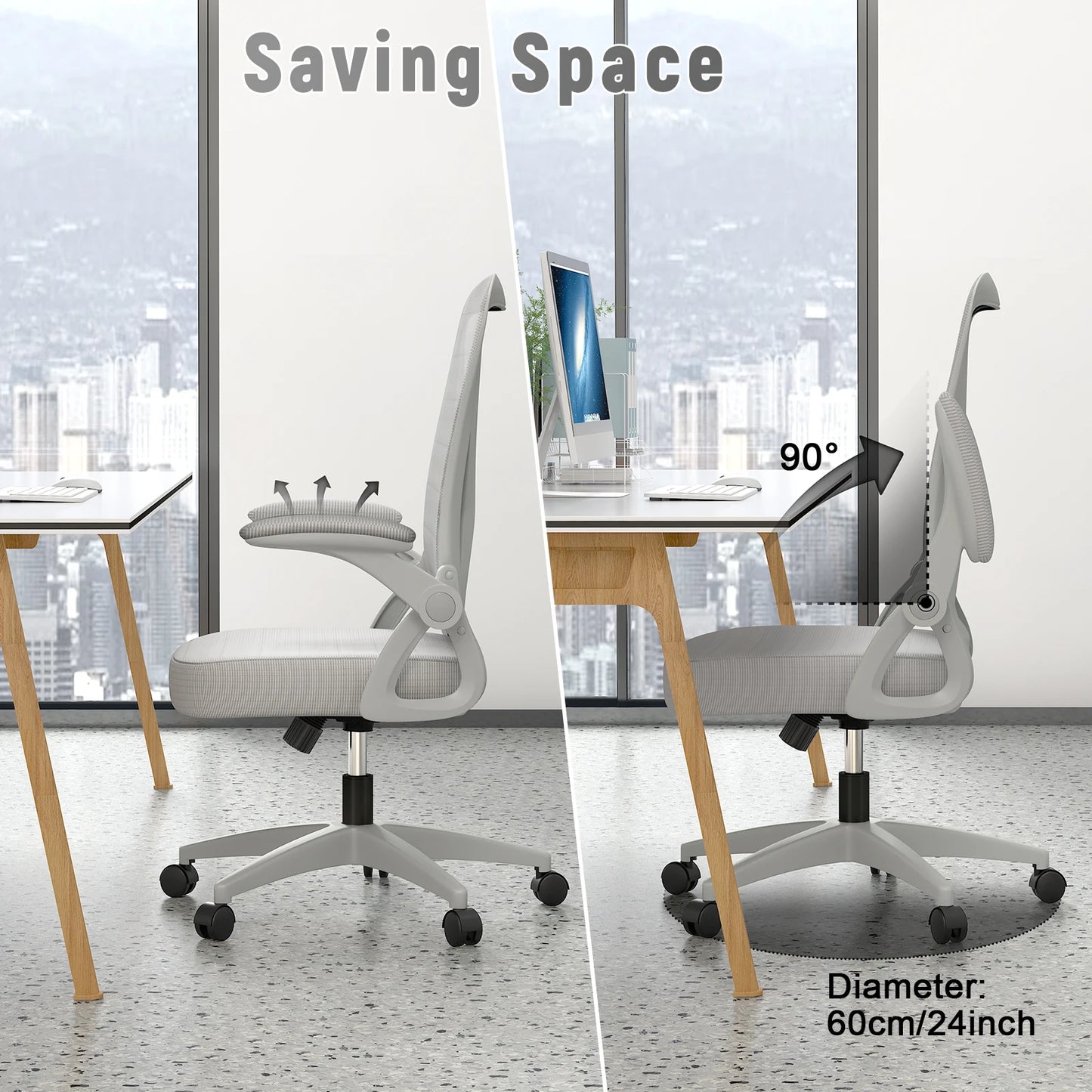 Ergonomic Office Chair, Adjustable Height