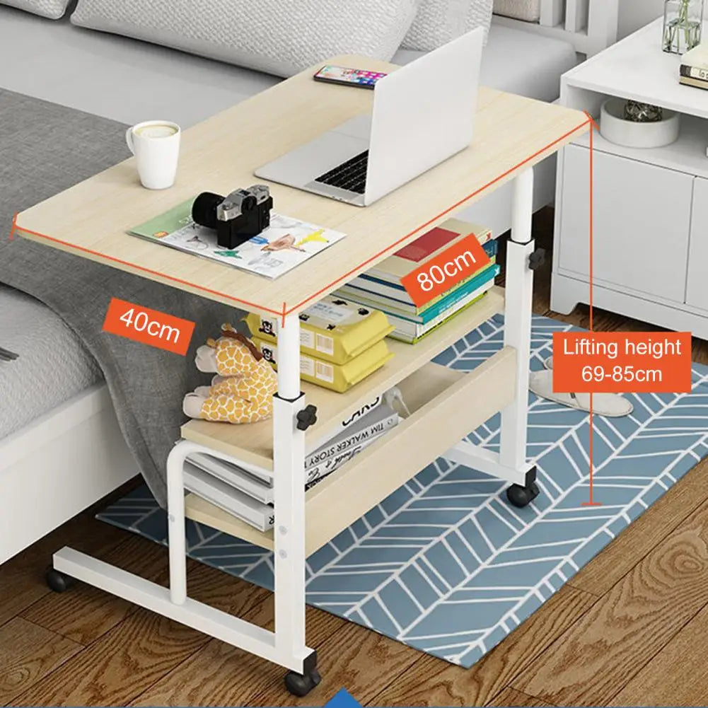 Adjustable Movable Student Desk with Wheels
