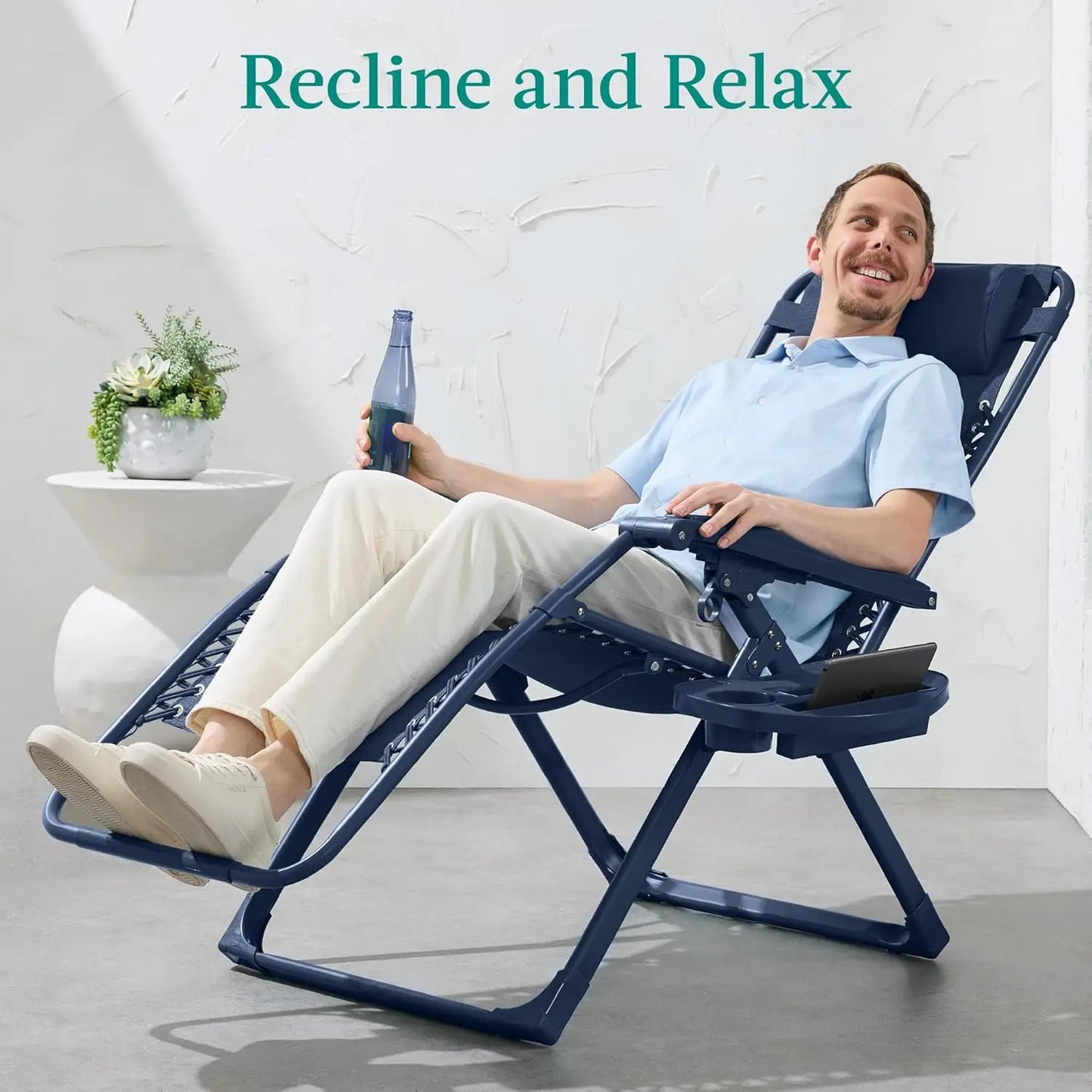 Adjustable Zero Gravity Chair, Monochromatic Folding