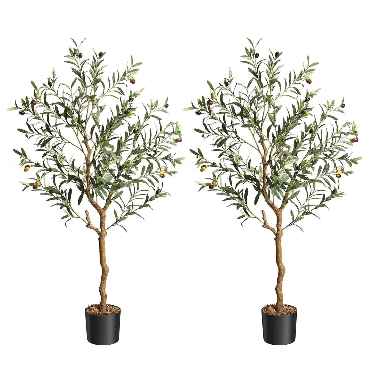 1Pc/2Pcs Artificial Olive Tree 4ft / 5ft / 6ft, Large Plant