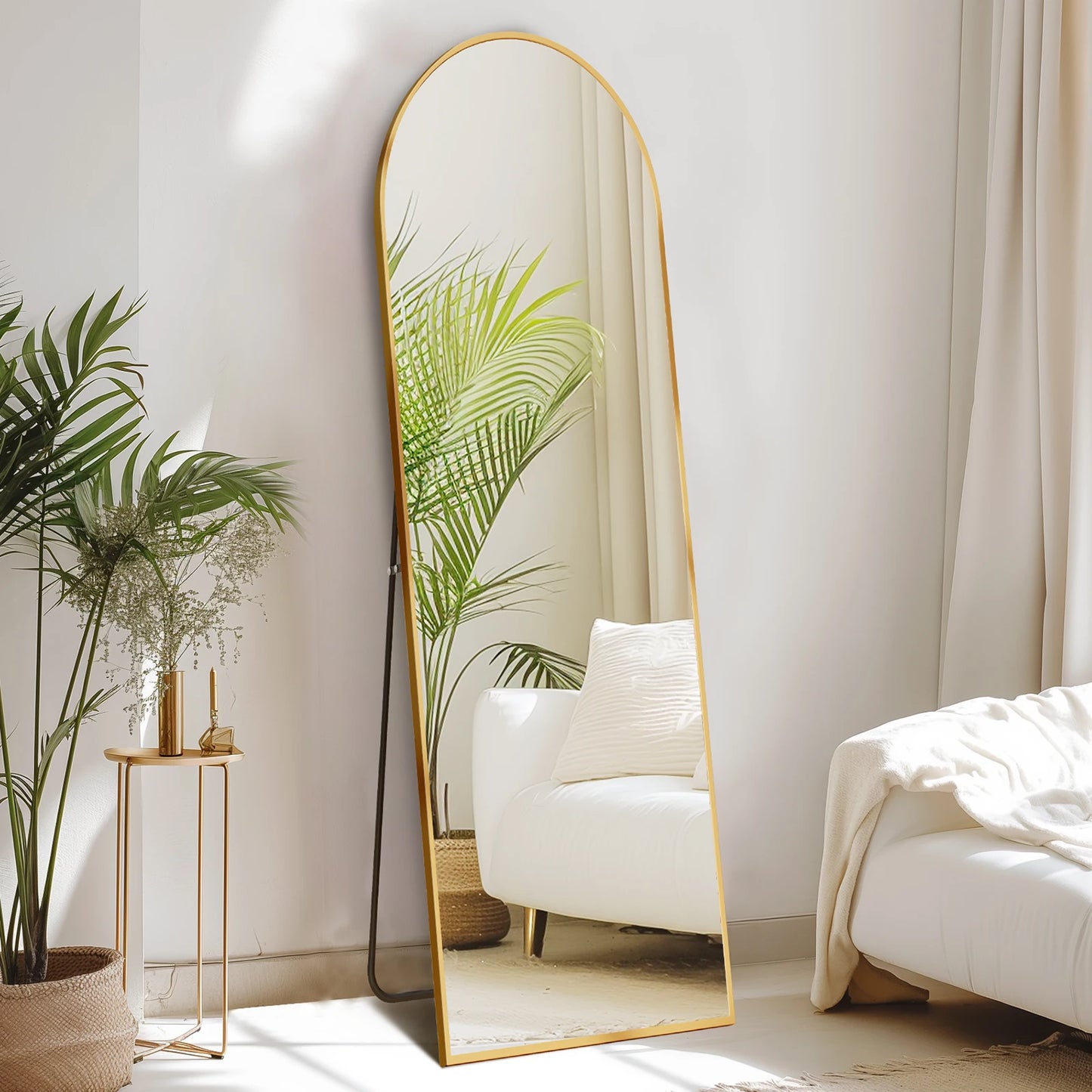 Wall Mirror 59"x16" Standing Hanging or Wall-Mounted Mirror