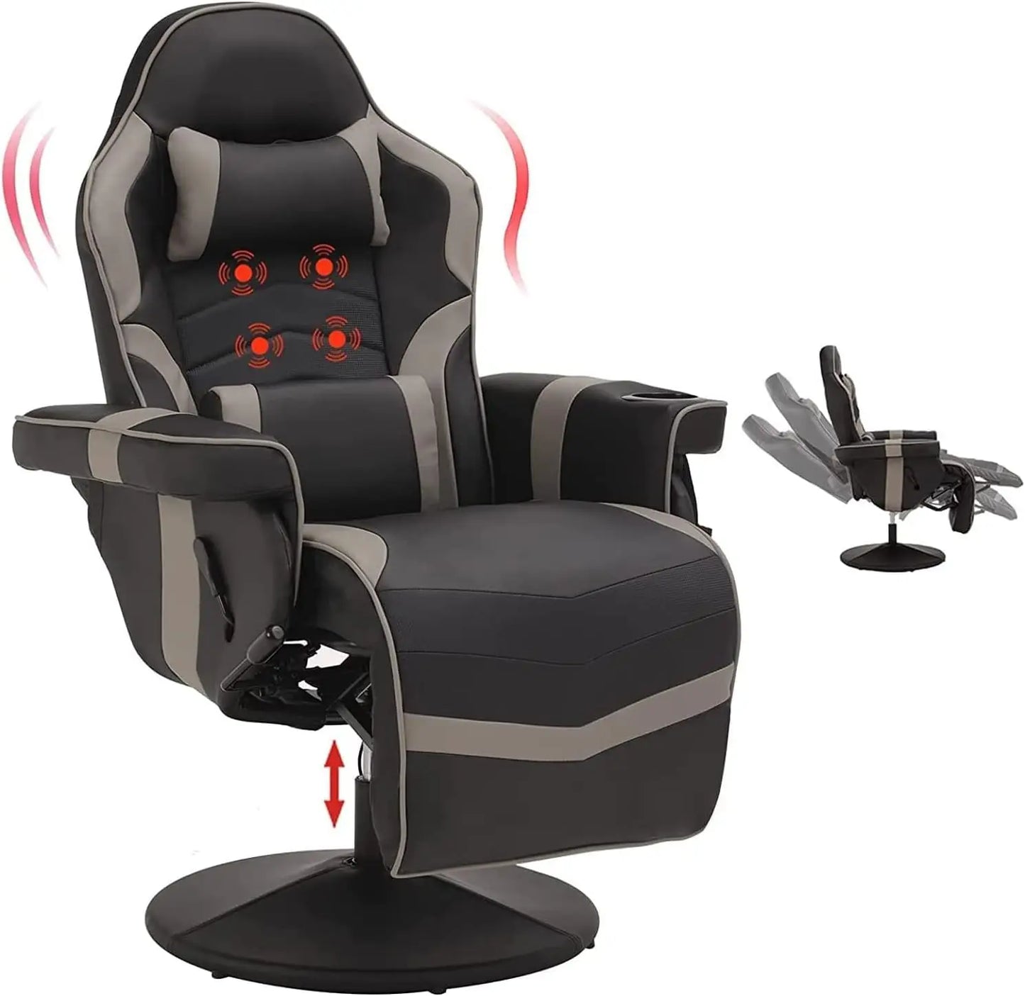 Massage Video Gaming Recliner Chair -Ergonomic Office Chair