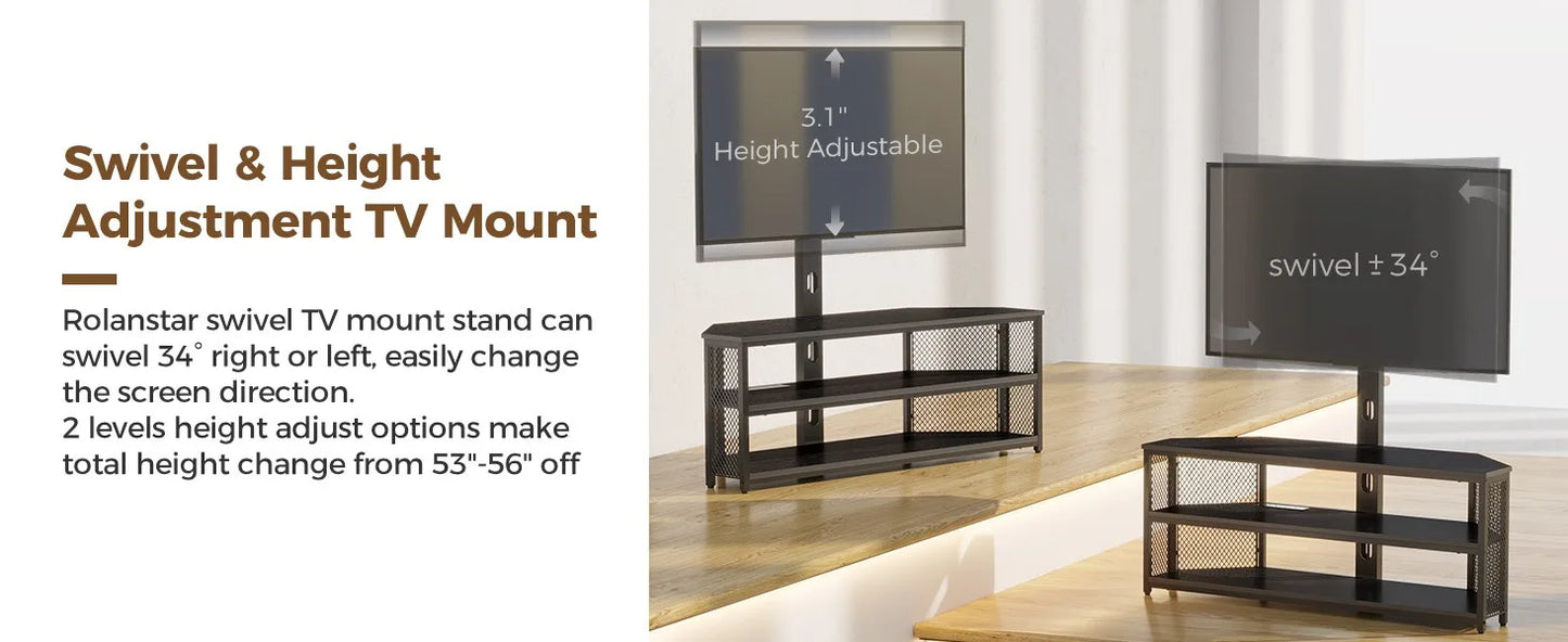 Swivel TV Stand Mount for 32/45/55/60/65/70 inch TVs