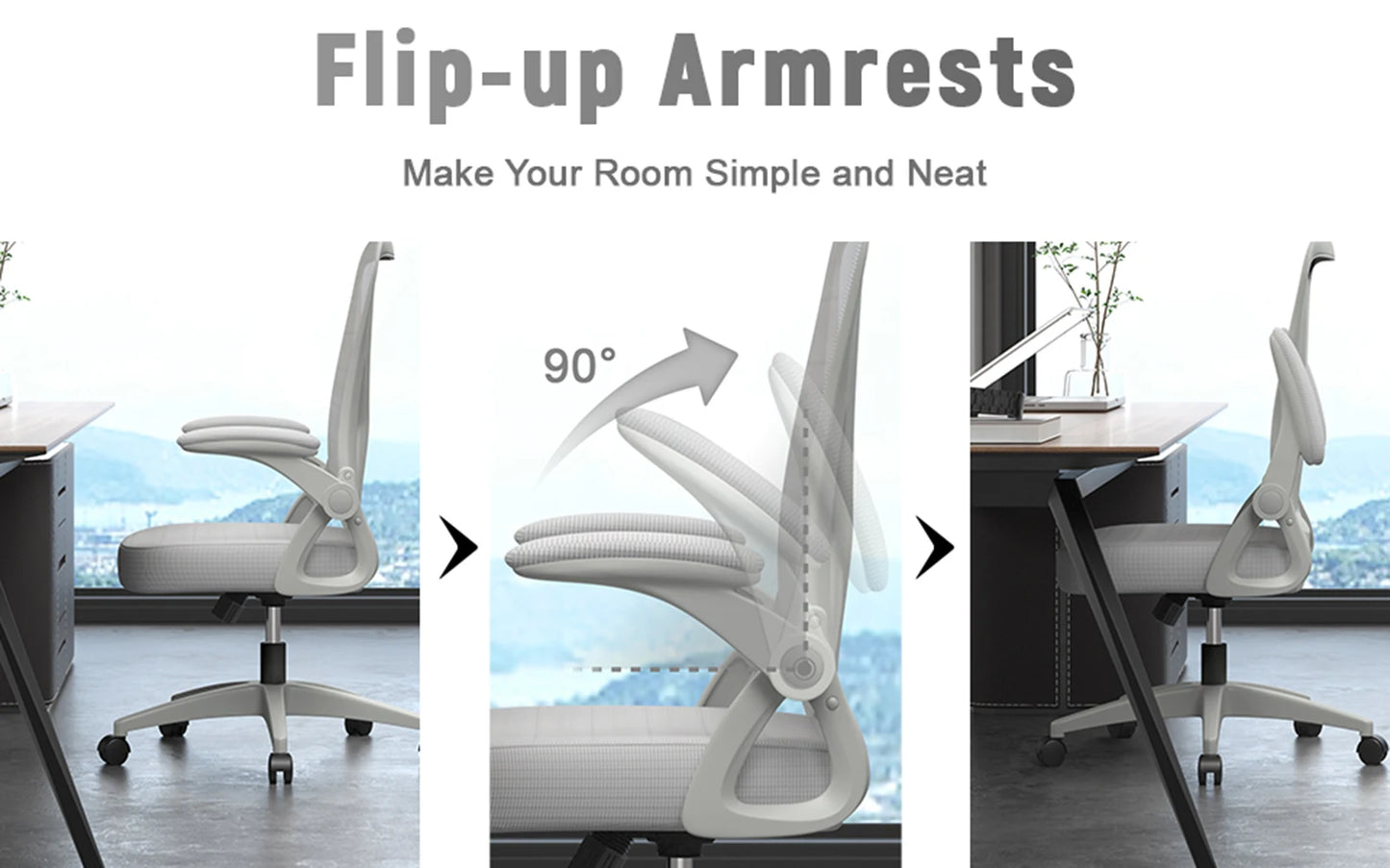Ergonomic Office Chair, Adjustable Height