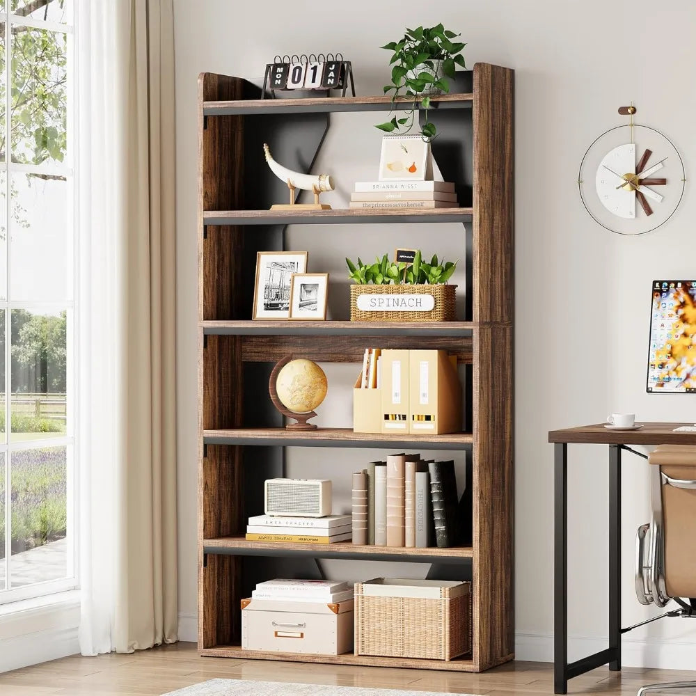 6-Tier Bookcase, Open Display Bookshelve
