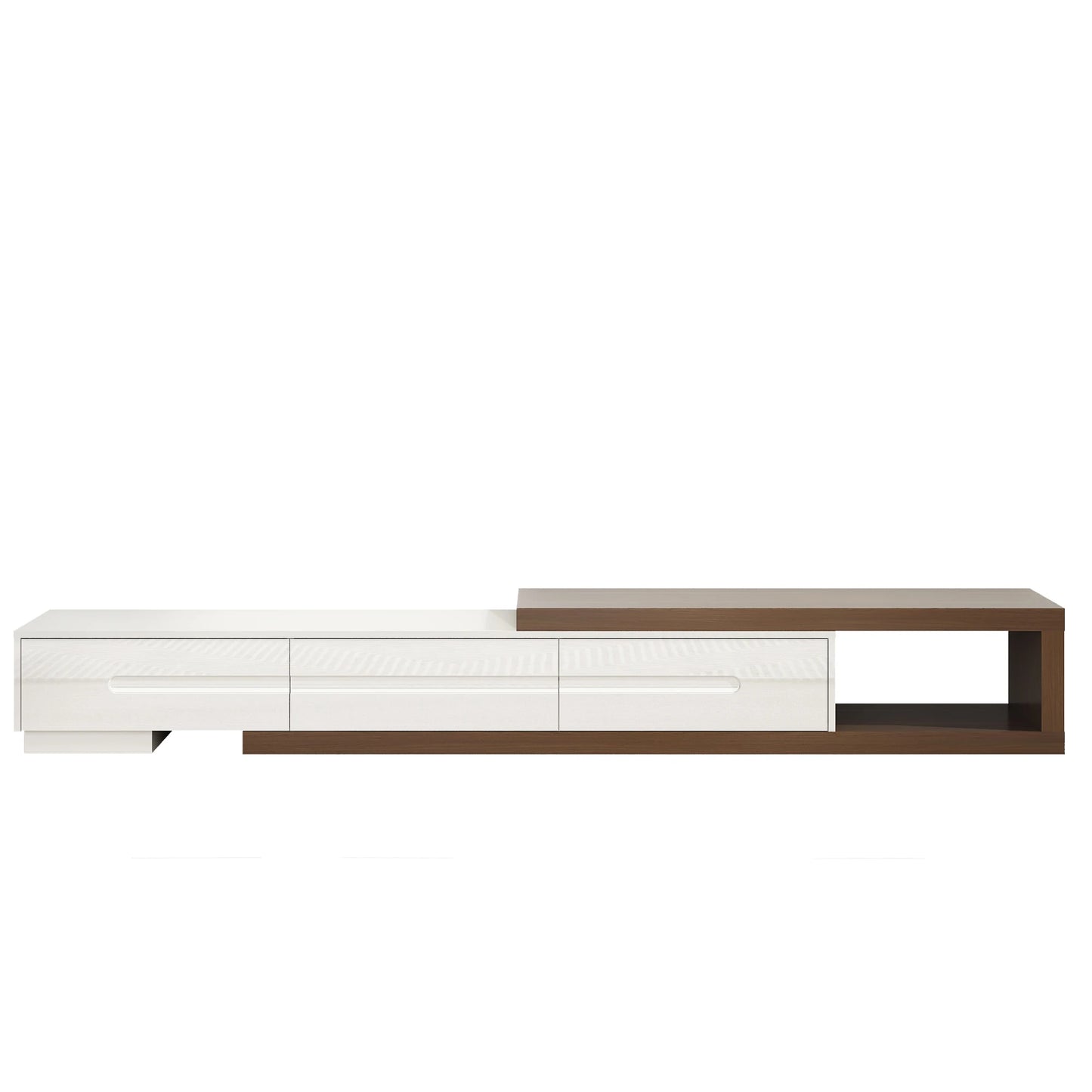 Extendable TV Stand for Up to 120"TV, 82-110 w/3 Drawers