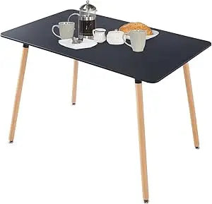 43.3" Folding Dining Table, 4 in 1 Multi-Function Table with MDF Tabletop & Height Adjustable, Lift Top Coffee Table Converts to
