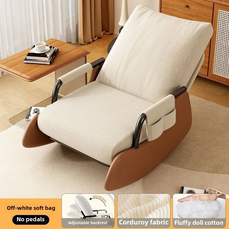 Reclining chair lunch break folding