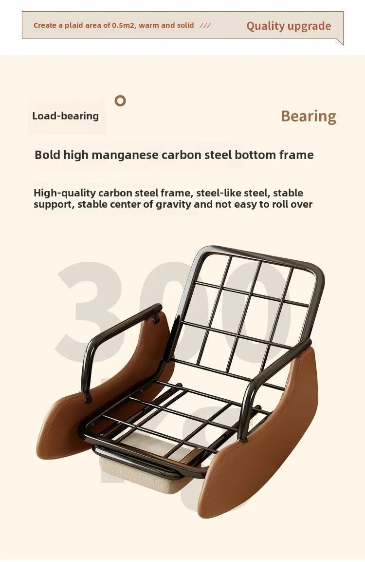 Reclining chair lunch break folding