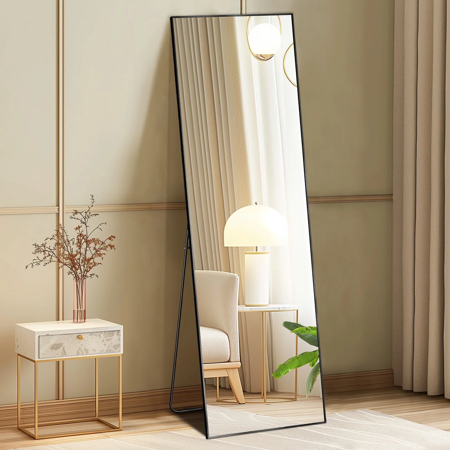 Full Body Wall Mirror Standing Hanging or Leaning