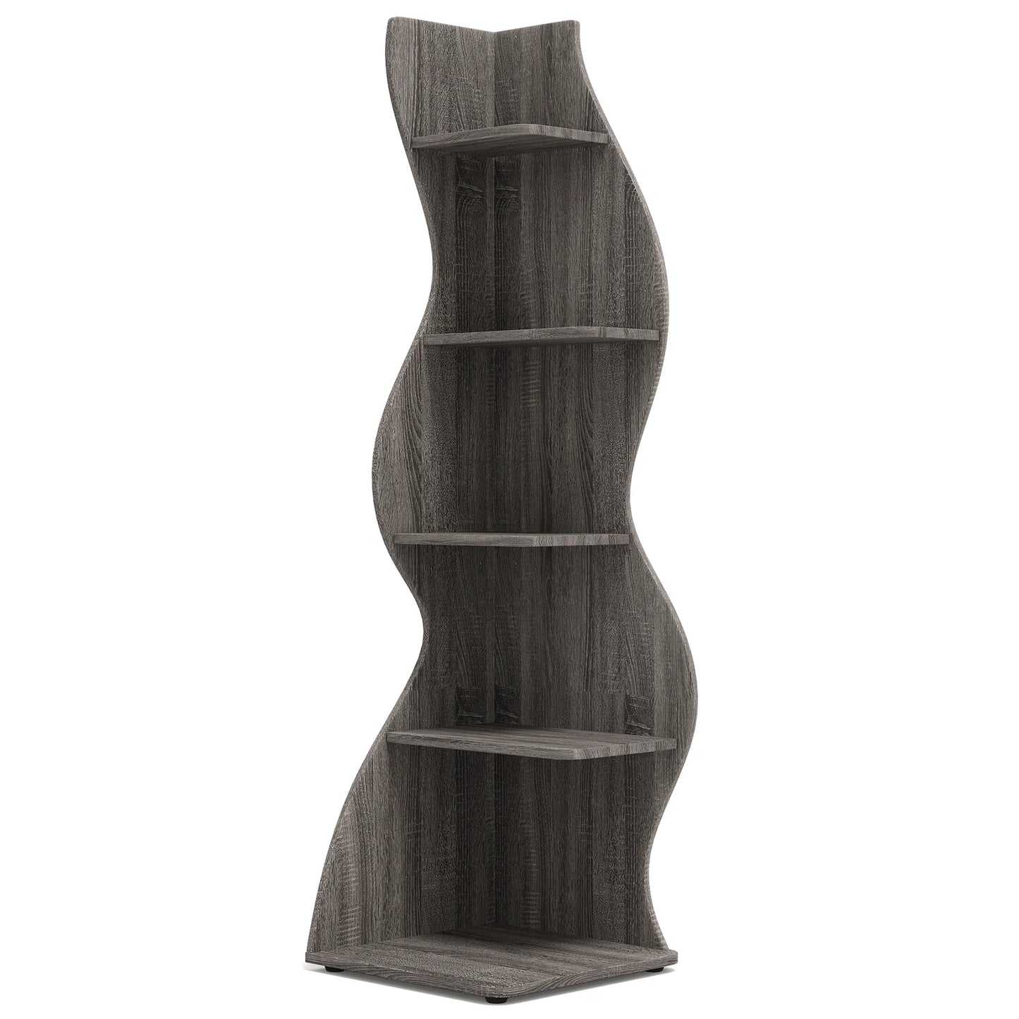 Corner bookShelf, 5-Tier Stylish Corner Bookcase