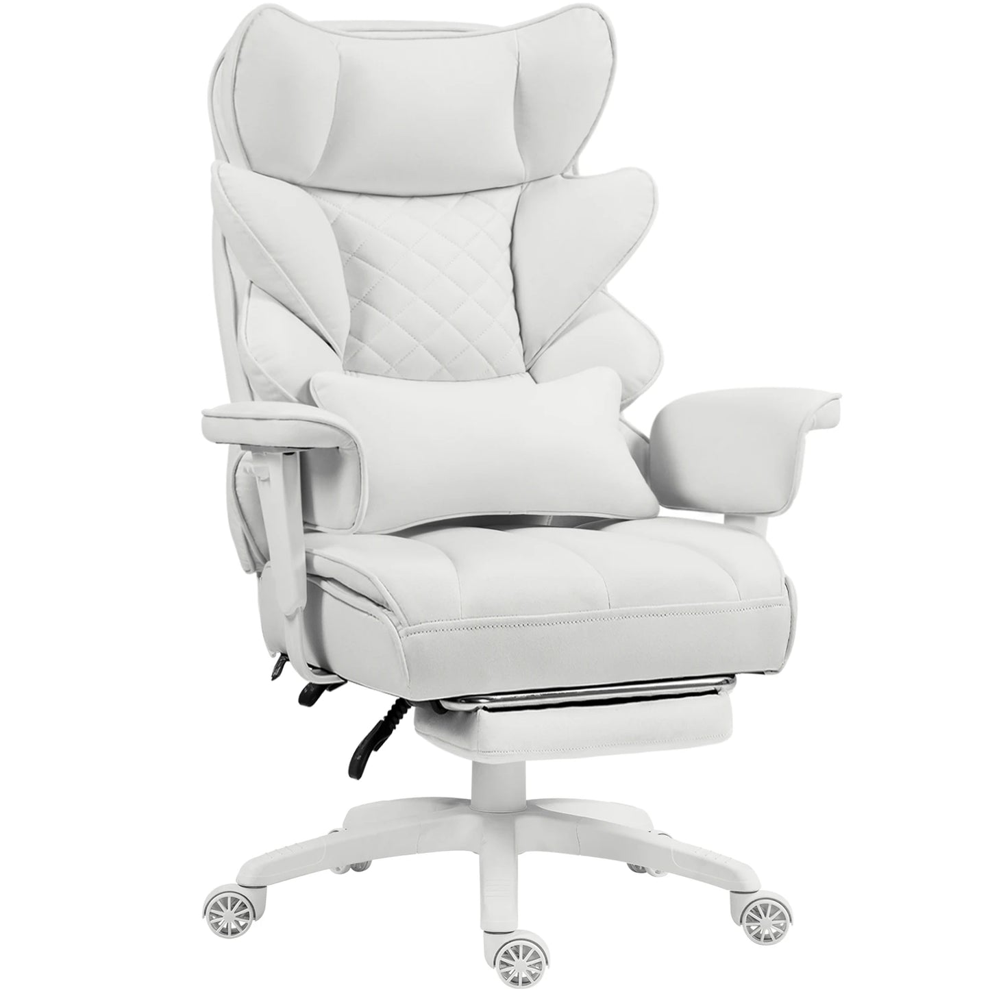 Office Chair with Pocket Spring Cushion and Lumbar Support