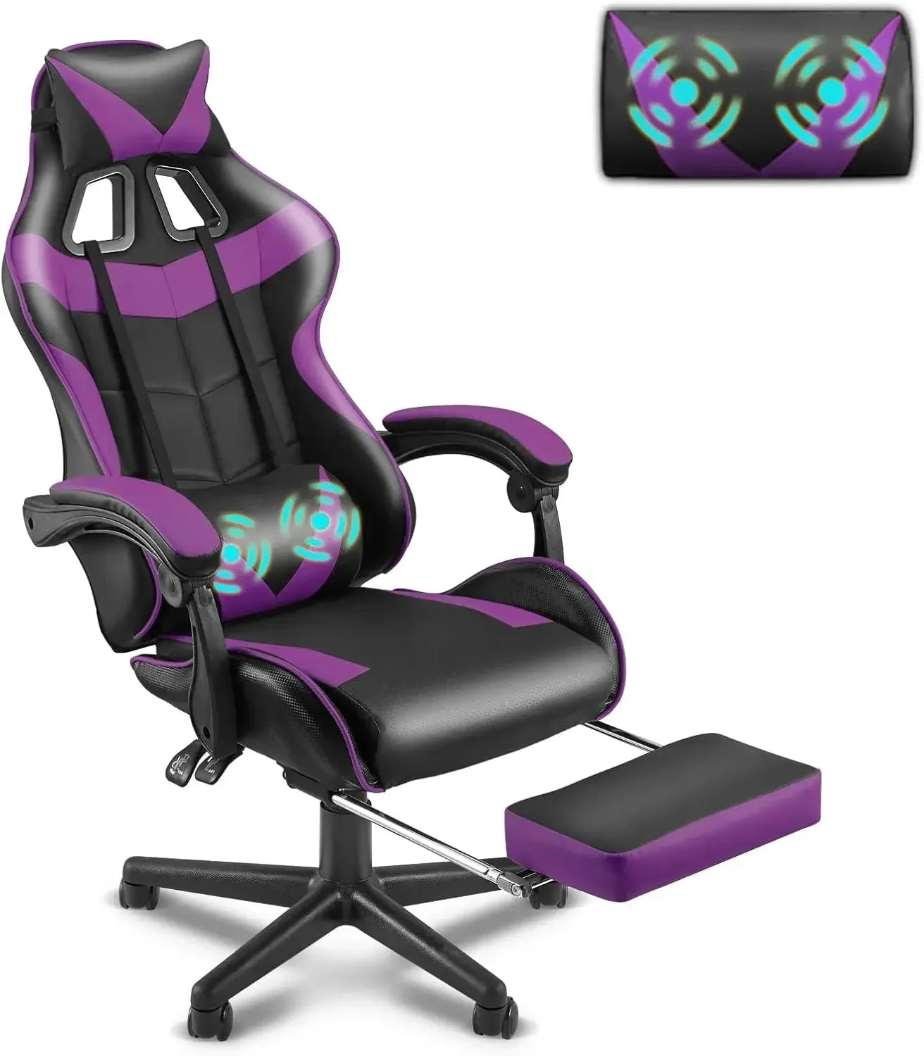 Gaming chair With Footrest , multiple colors