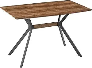 43.3" Folding Dining Table, 4 in 1 Multi-Function Table with MDF Tabletop & Height Adjustable, Lift Top Coffee Table Converts to