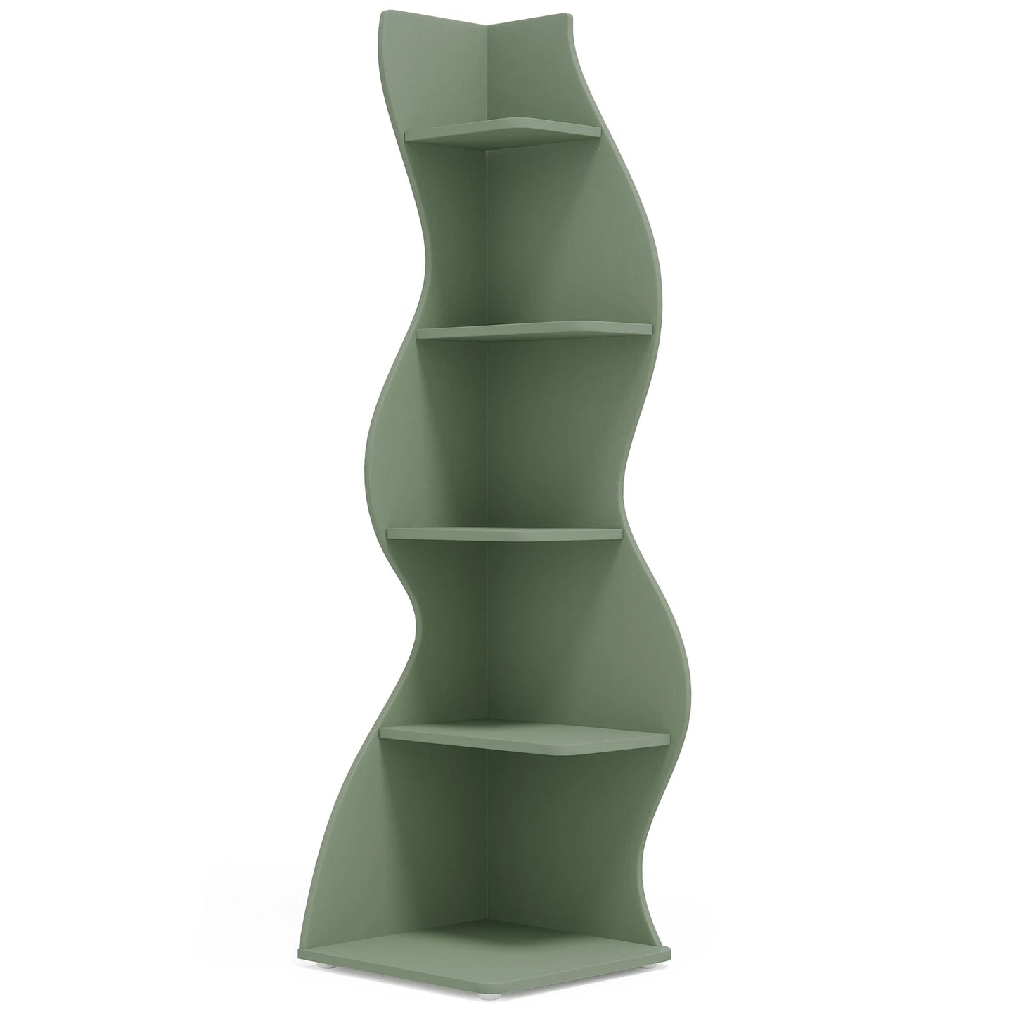 Corner bookShelf, 5-Tier Stylish Corner Bookcase