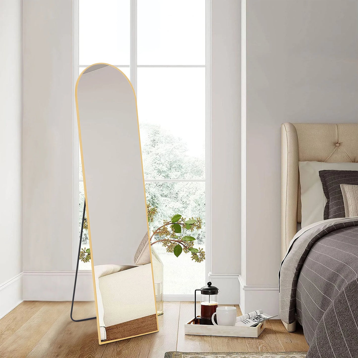 Wall Mirror 59"x16" Standing Hanging or Wall-Mounted Mirror