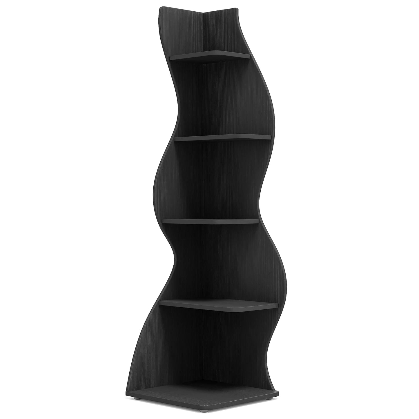 Corner bookShelf, 5-Tier Stylish Corner Bookcase