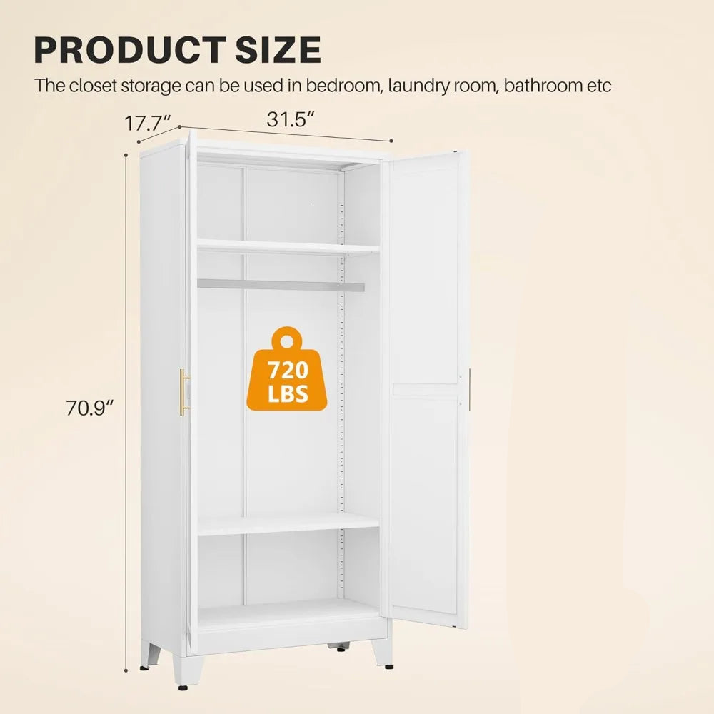 Wardrobe Closet with 2 Doors