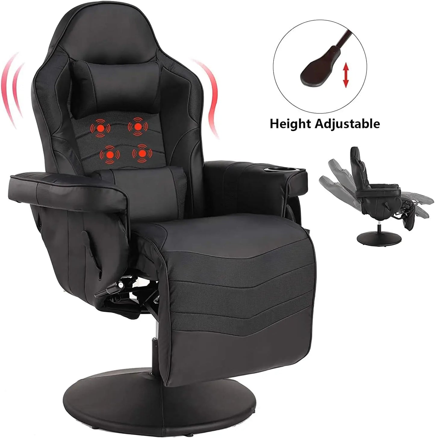 Massage Video Gaming Recliner Chair -Ergonomic Office Chair