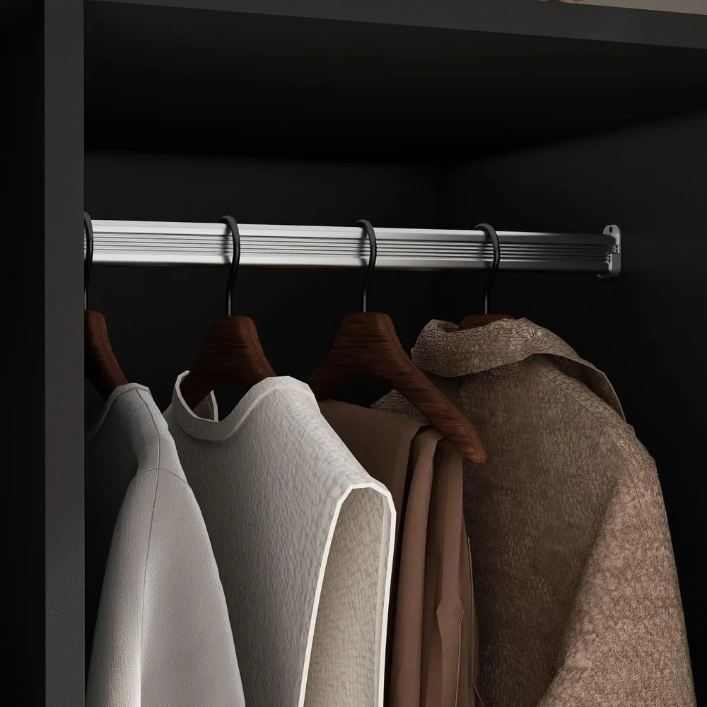 Wardrobe Closet with Adjustable Shelves