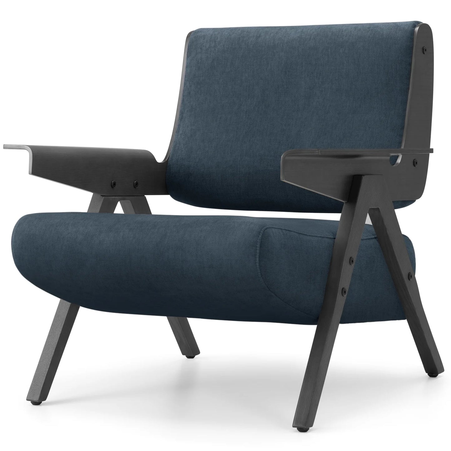 Accent Chair Upholstered Armchair with Solid Wood Frame