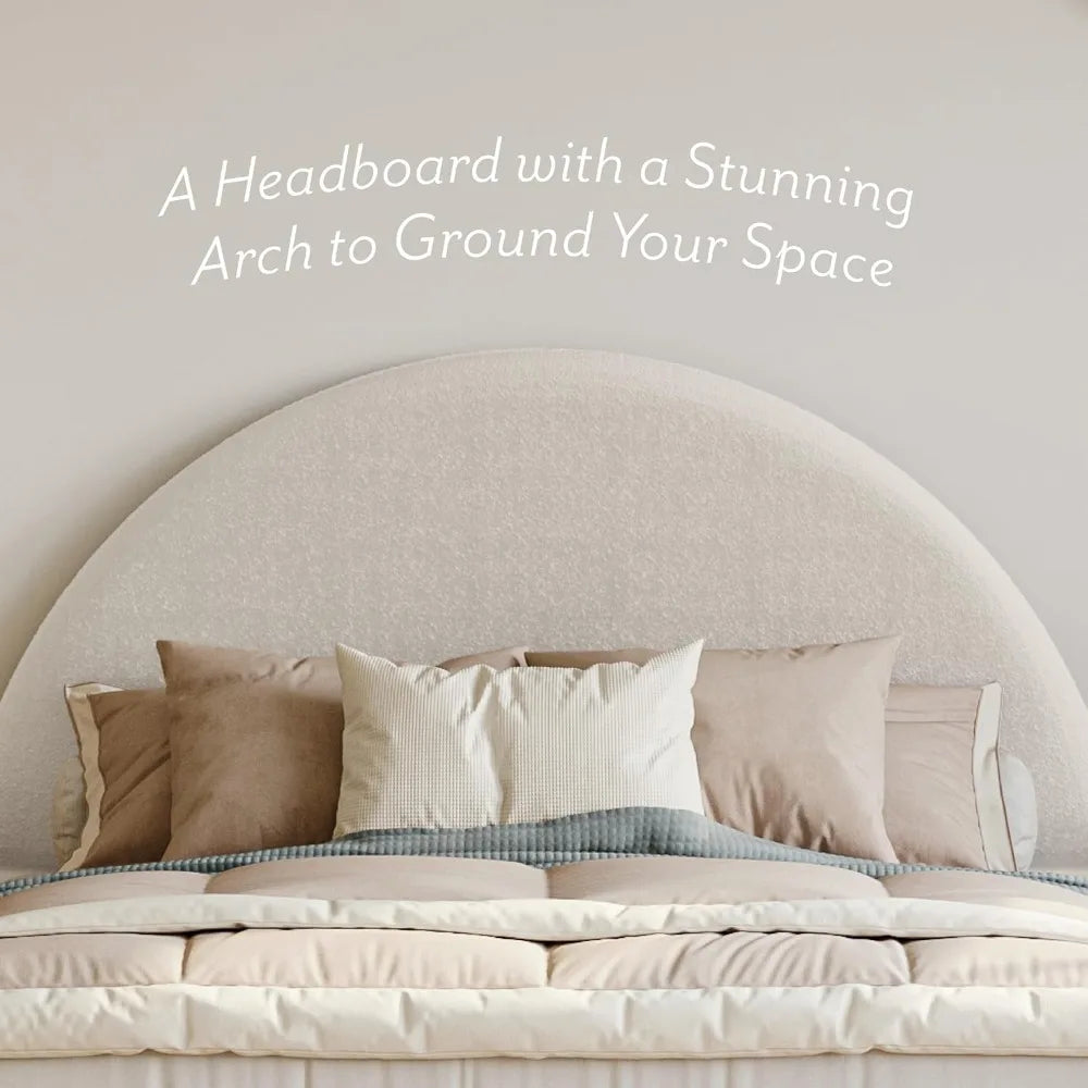 Cloud Bed Frame with Arch Shaped Headboard
