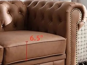 Chesterfield Sofa, with Low Back, 3 Seater Sofa
