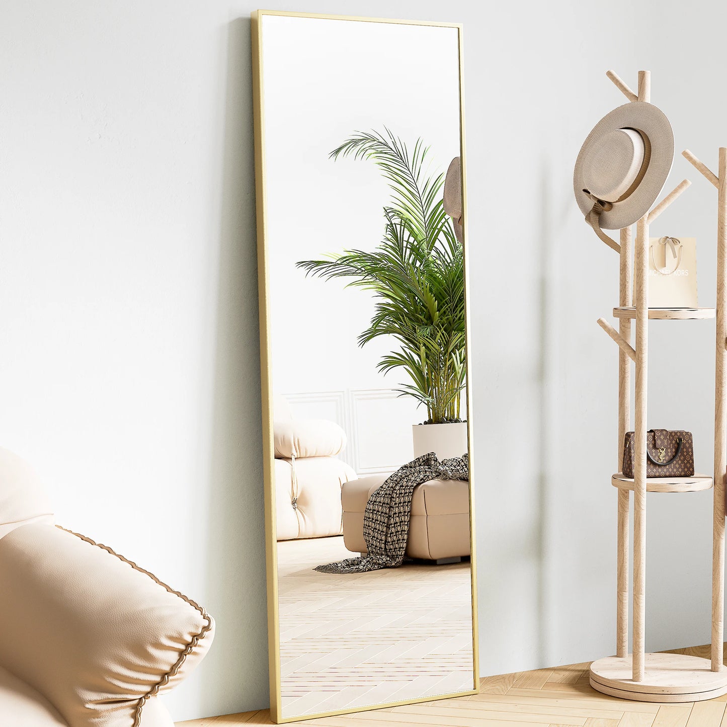 Full Body Wall Mirror Standing Hanging or Leaning
