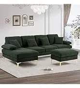 Sofa couch,4 Seat ,L-Shaped Velvet with Chaise Lounge