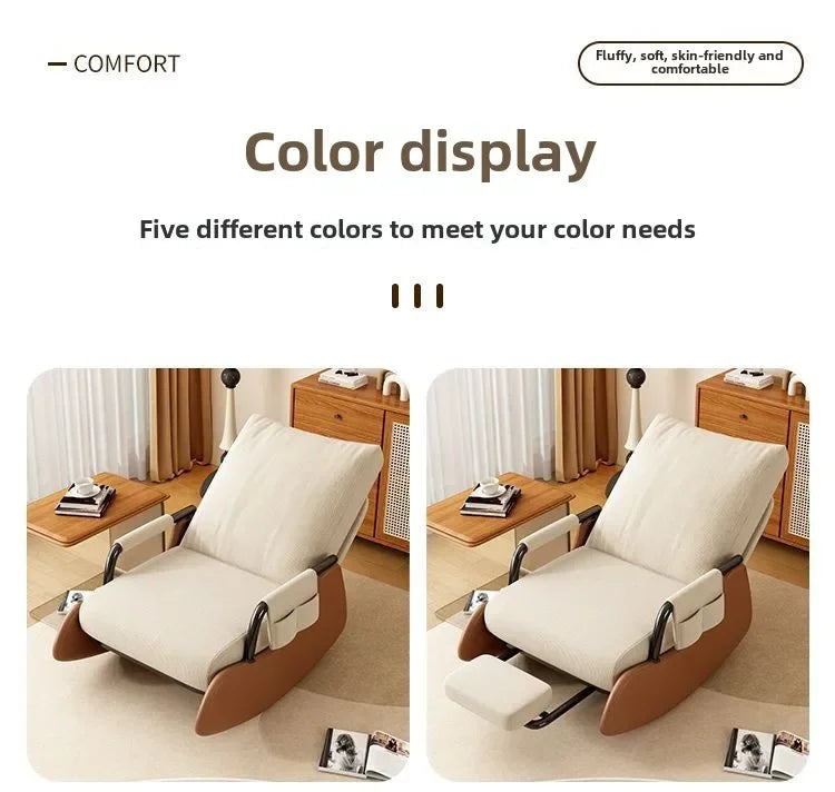 Reclining chair lunch break folding