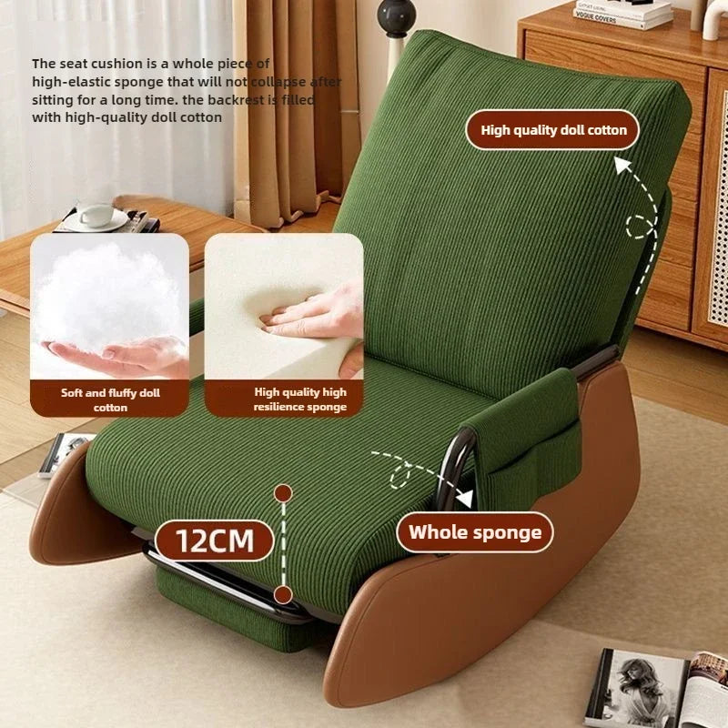 Reclining chair lunch break folding