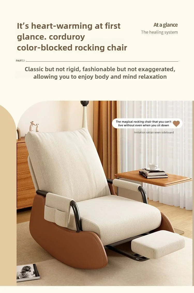 Reclining chair lunch break folding