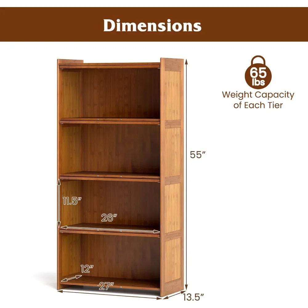 Bookcase with Doors, Bookshelf with Flip-up Doors