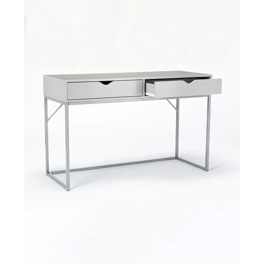 Compact Contemporary Writing Desk with Storage Drawers