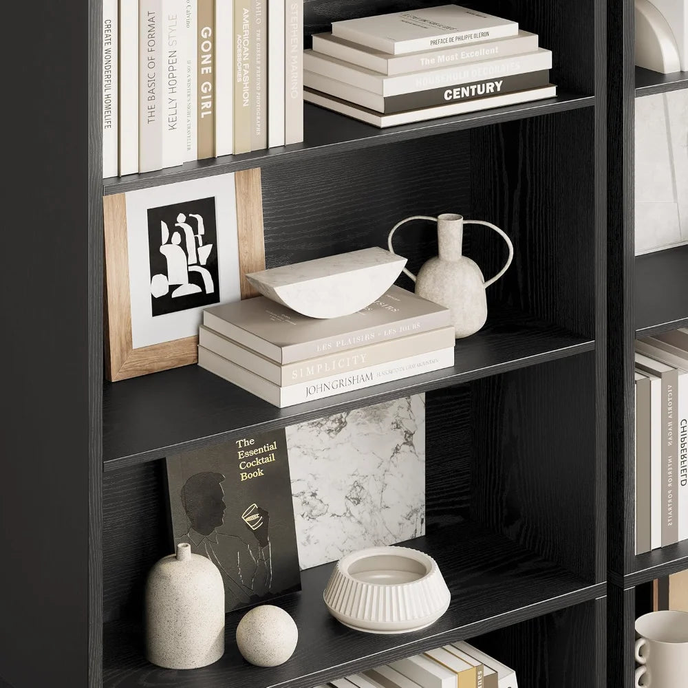 Tall Bookshelf, Bookcase with storage