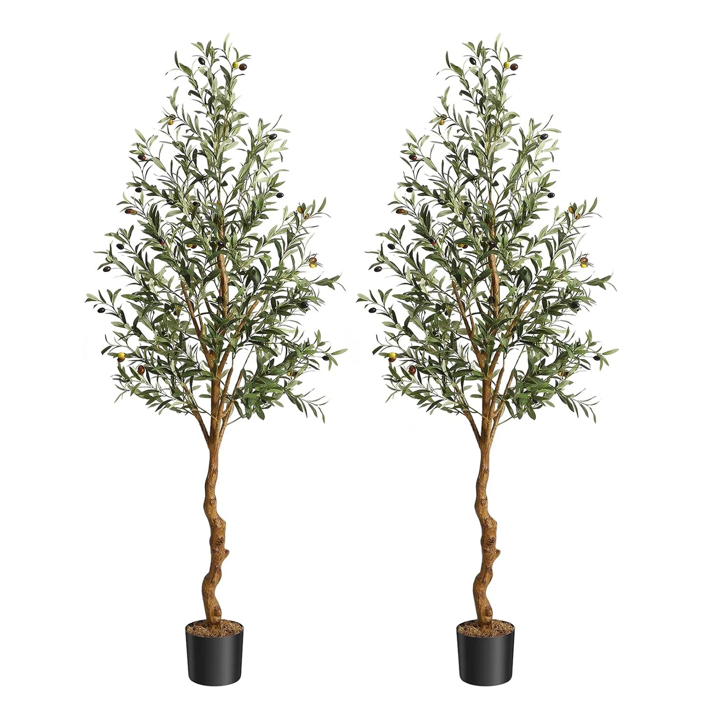 1Pc/2Pcs Artificial Olive Tree 4ft / 5ft / 6ft, Large Plant